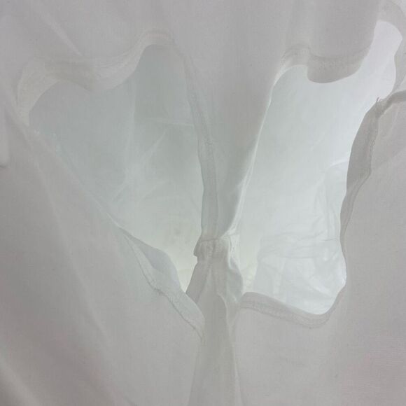 Blithe LA Women's White Tube Ruffle Gown Maxi Dress Size Medium - Picture 9 of 9